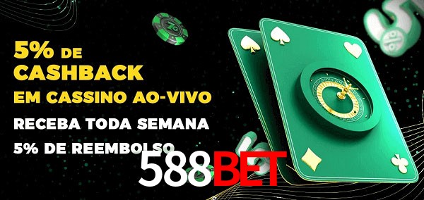Promoções do cassino ao Vivo 588bet